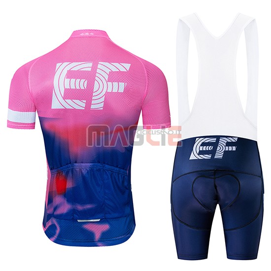 Maglia EF Education First Manica Corta 2019 Rosa Blu